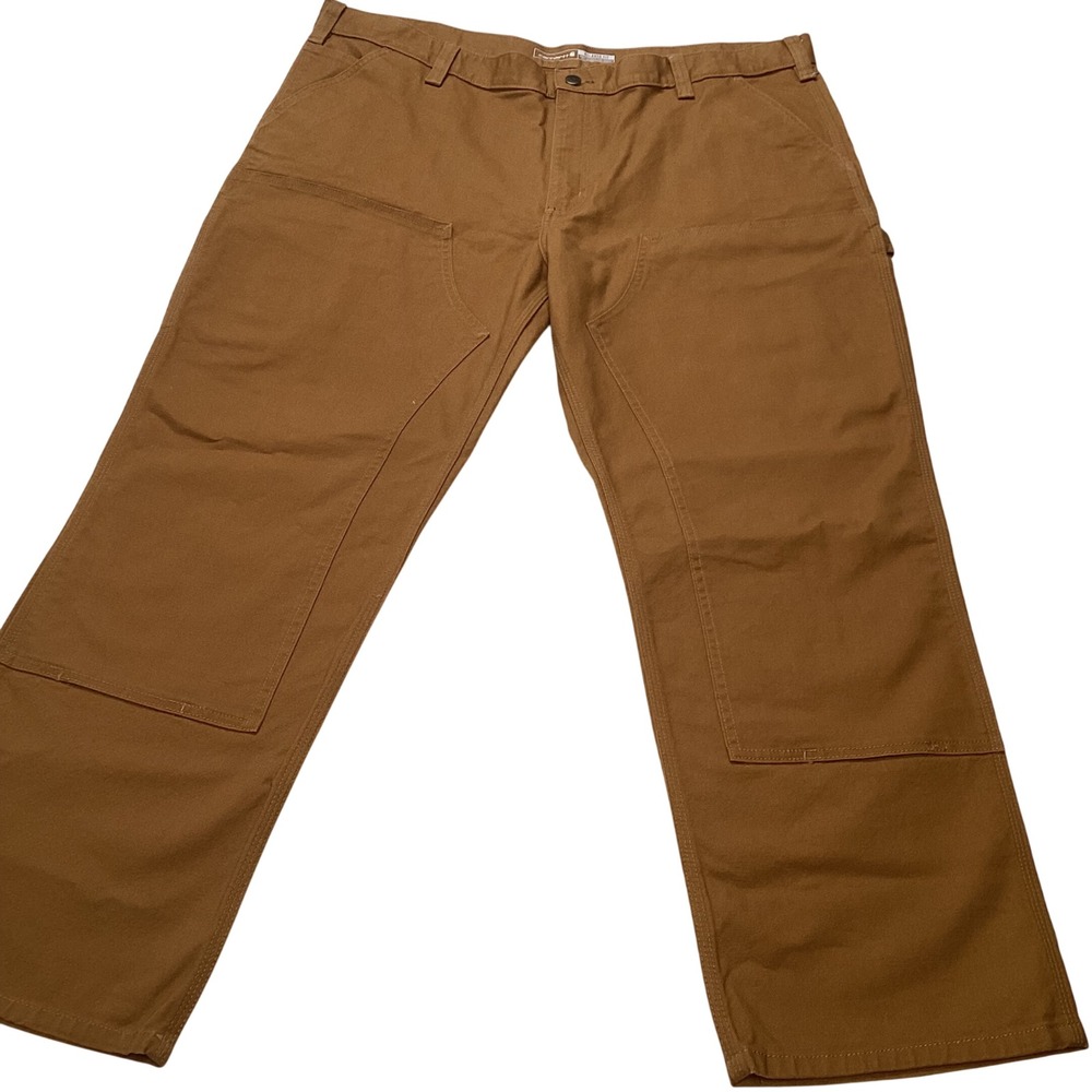 Carhartt Rugged Flex Duck Double Front Work Pants Men's 42x30 Brown NWT